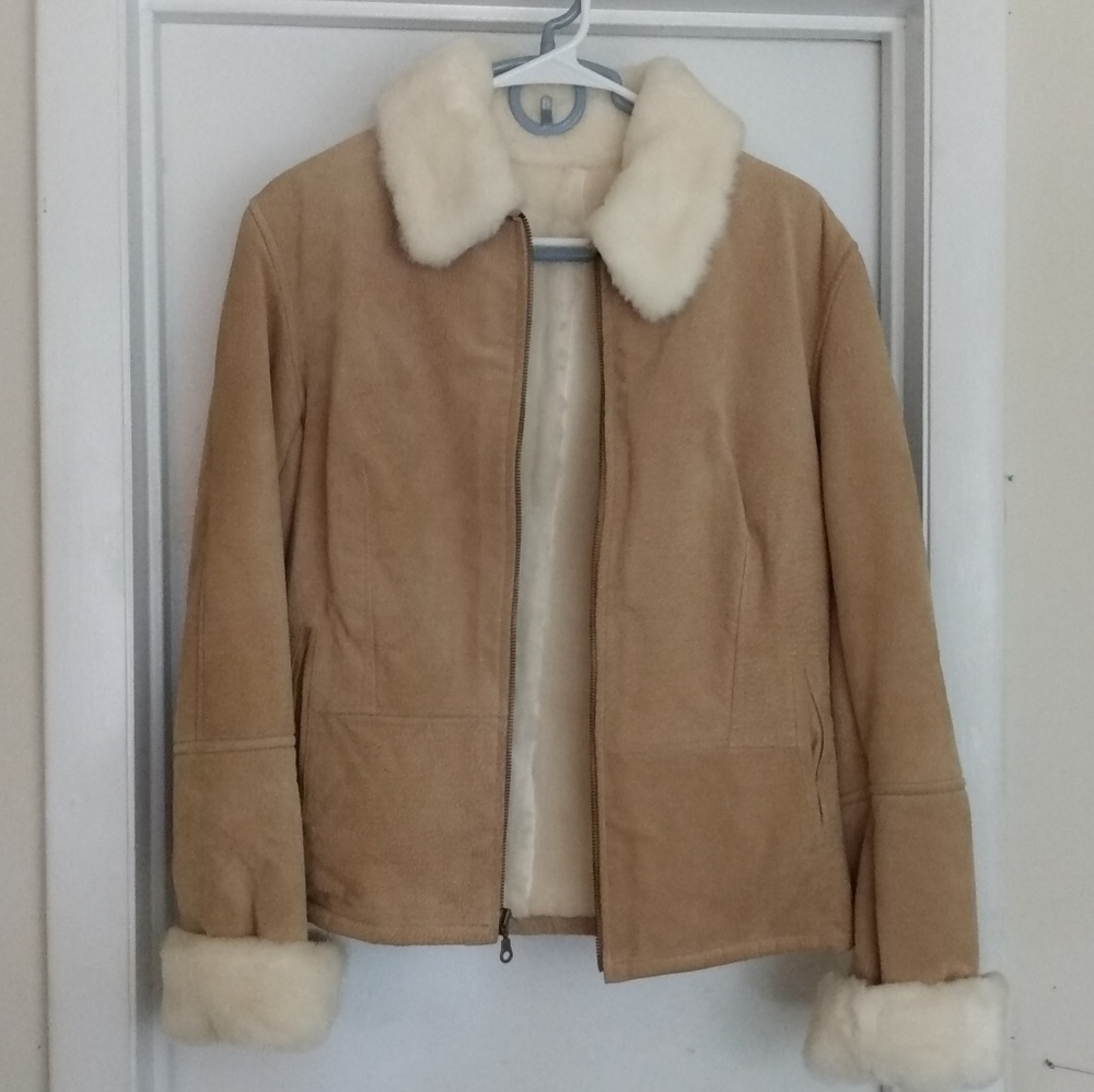 J. Percy for Marvin Richards Tan Leather Coat.